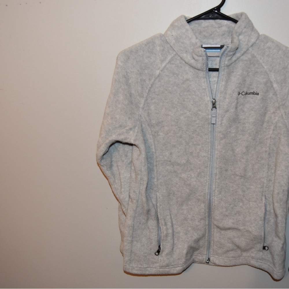 Columbia Light Gray Fleece Jacket